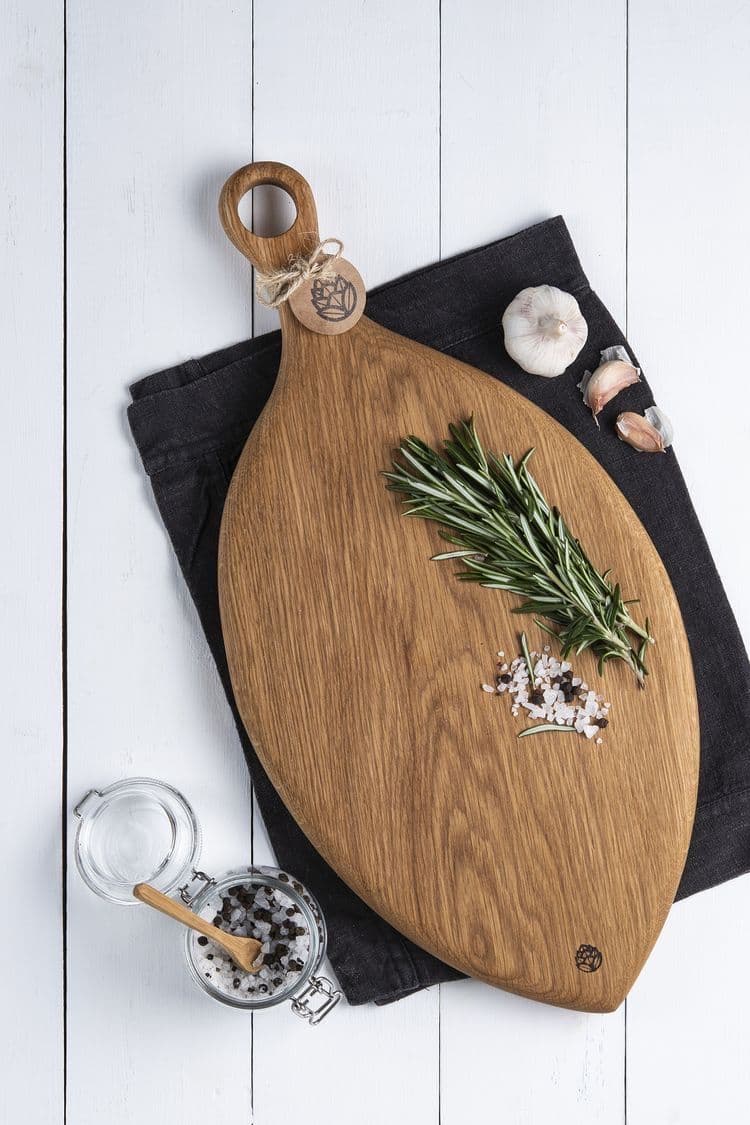 Organic Fish-Shape Serving Board with Ring Handle