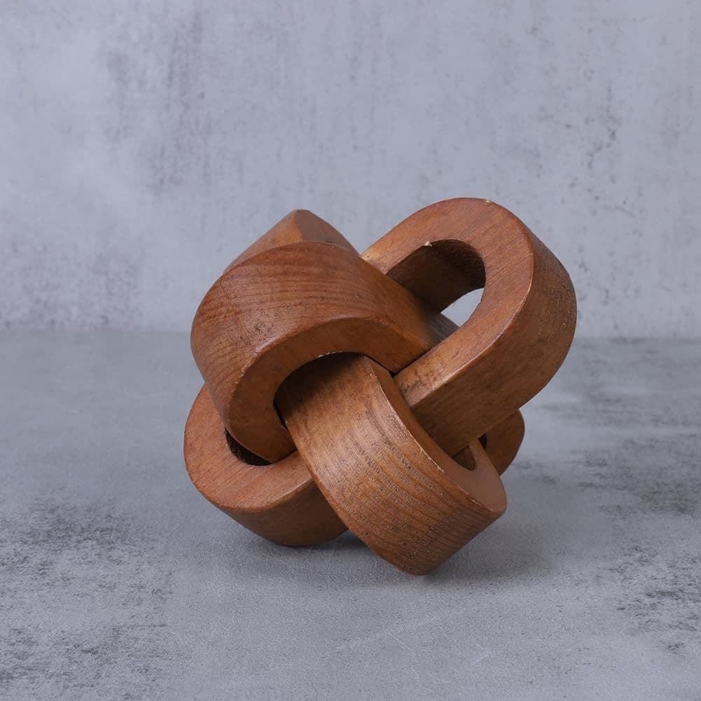 Modern Wooden Knot Sculpture