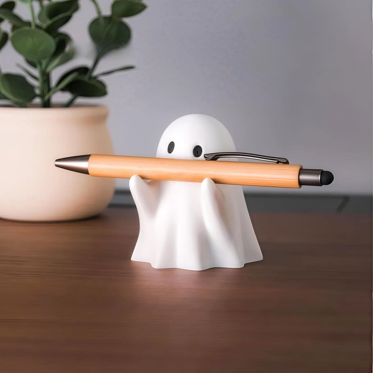 Ghost Figurine Single Pen Holder