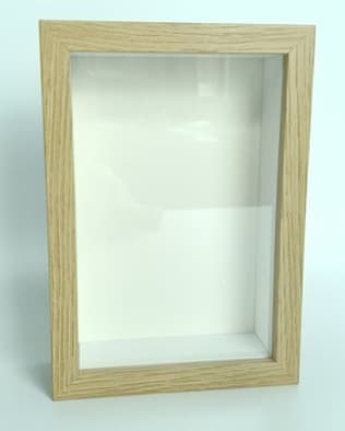 Natural Oak Shadow Box Deep Frame