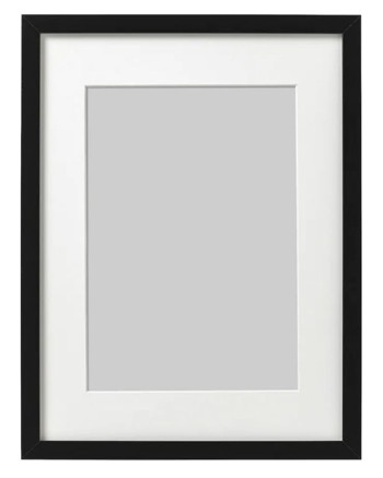 Classic Black Mat Photo Frame with White Mount