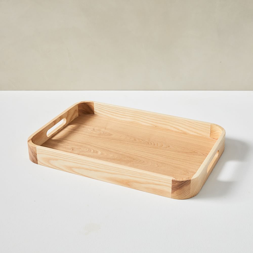 Classic Wooden Serving Tray With Handles